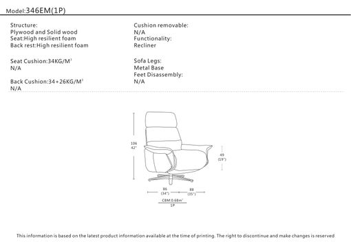 Polohovacie kreslo BOZZ