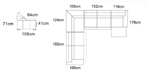 Sedacia súprava FABIEN - AKCIA