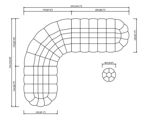 Sedacia súprava BALLOON rohová