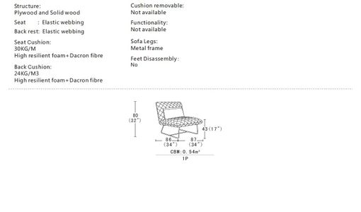 Dizajnové kreslo BASKA