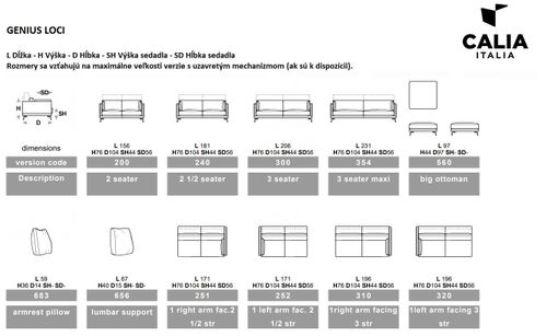 Sedacia súprava CALIA ITALIA GENIUS LOCI