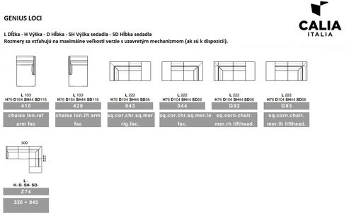 Sedacia súprava CALIA ITALIA GENIUS LOCI