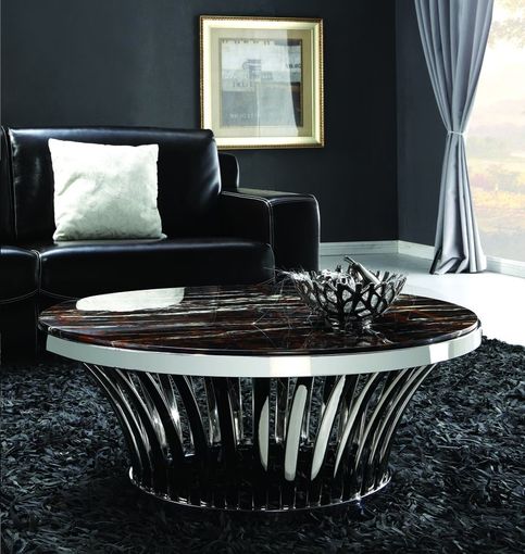 Konferenčný stolík s mramorom CT568