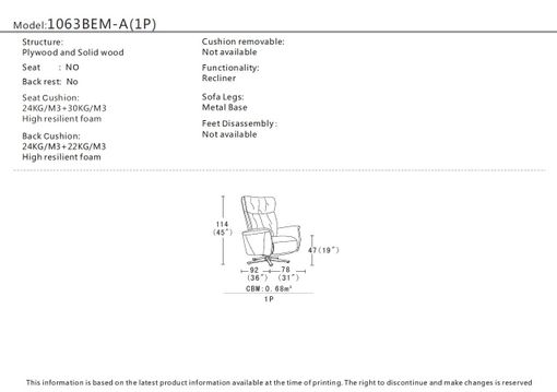 Polohovacie kreslo CHAVY