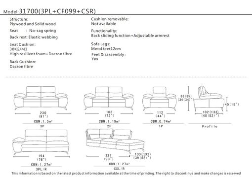 Kožená sedačka Neapol