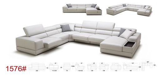 Kožené sedačky a látkové sedačky, fotky sedačky Esperia s nákresom a rozmermi.