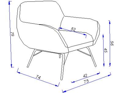 Dizajnové kreslo PETRI