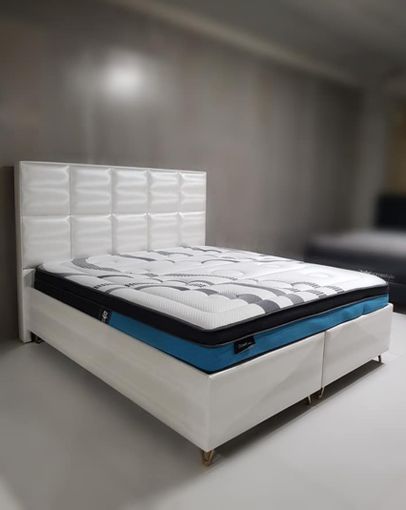 Manželská posteľ LUX10 WHITE