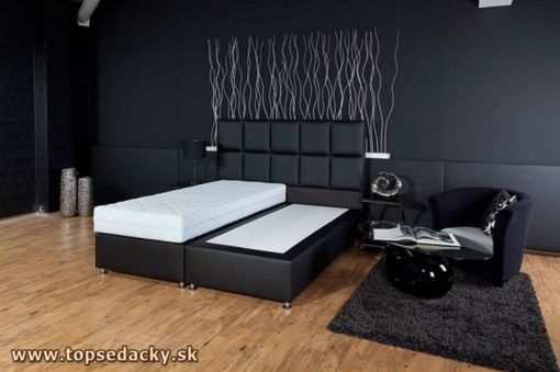 Manželská posteľ LUX10 BLACK