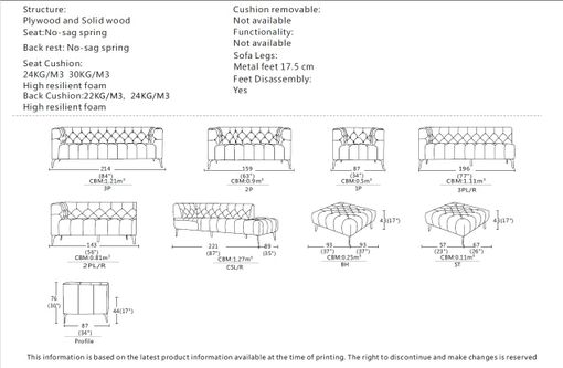 Sedacia súprava ANCONA