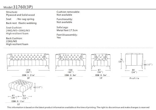 Sedacia súprava ANCONA - sektorová