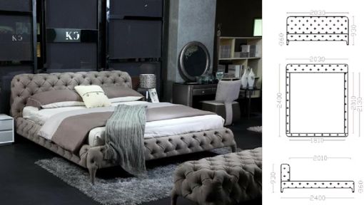 Manželská posteľ CAROLINA