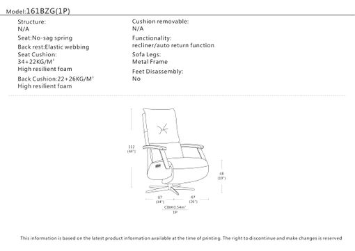 Polohovacie kreslo MARTELLI