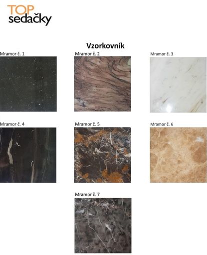 Konferenčný stolík s mramorom CT568