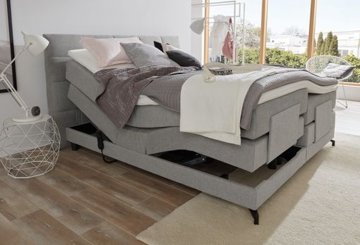 Polohovacia kontinentálna posteľ EMALIA