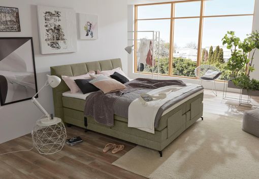 Polohovacia kontinentálna posteľ EMALIA