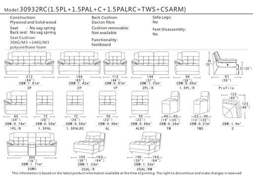 Kožená sedačka Lana