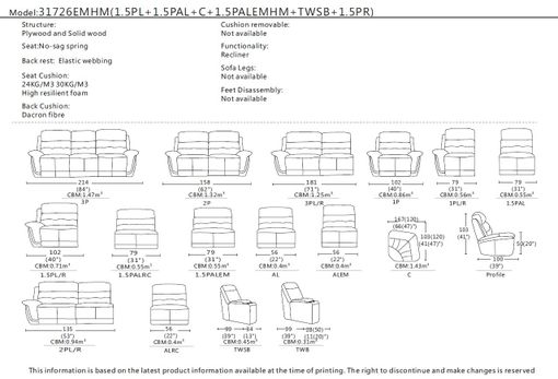 Kožená sedačka Rose