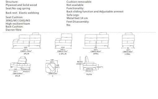 Sedacia súprava BOLOGNA