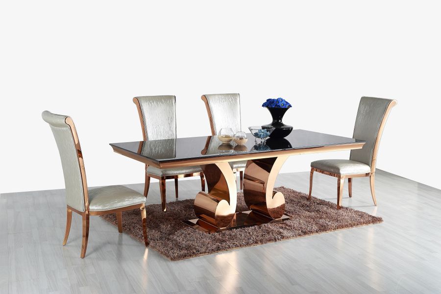 Jedálenský sklenený stôl PLATIN