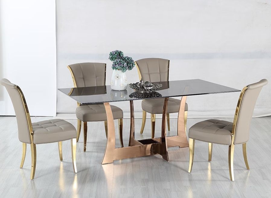 Jedálenský sklenený stôl SIARRA