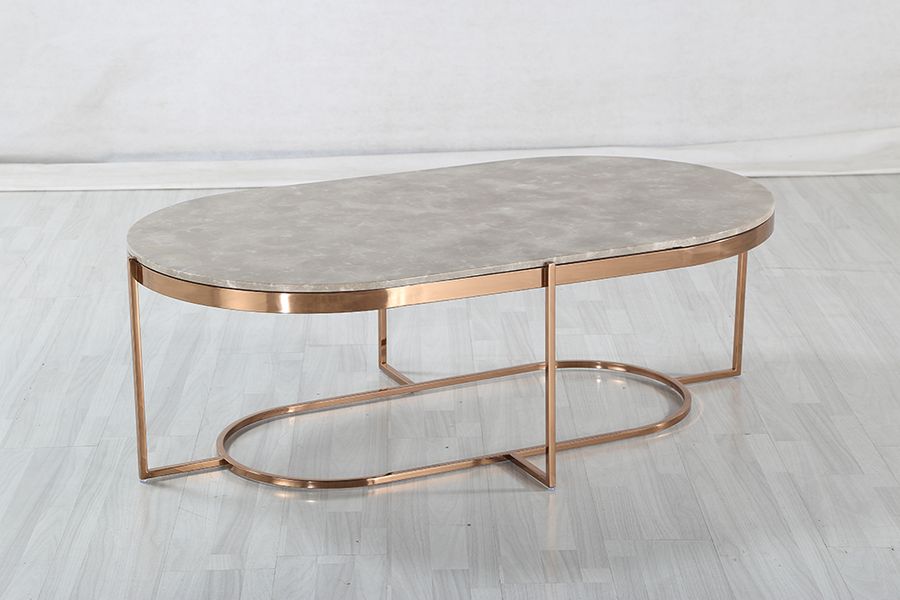 Konferenčný stolík s mramorom CT300