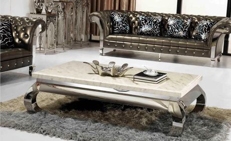 Konferenčn&yacute; stol&iacute;k s mramorom CT579