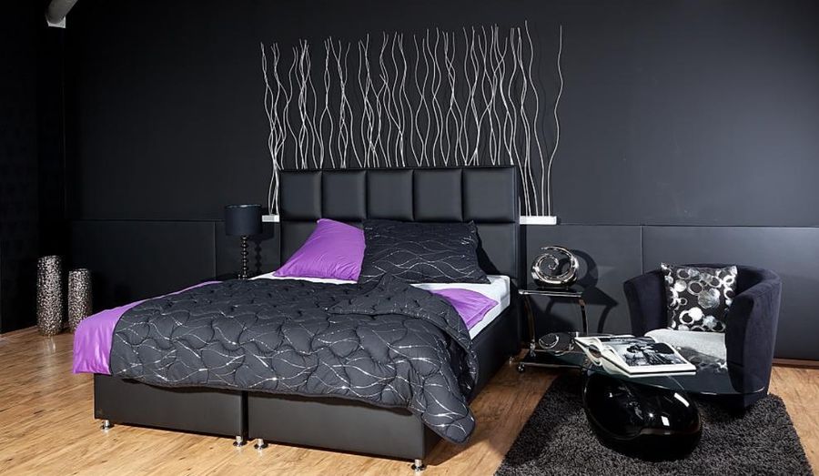 Manželská posteľ LUX10 BLACK