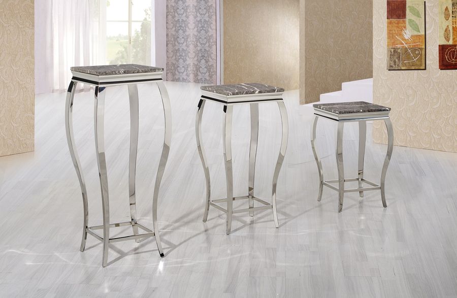 Príručný stolík s mramorom SET CE581