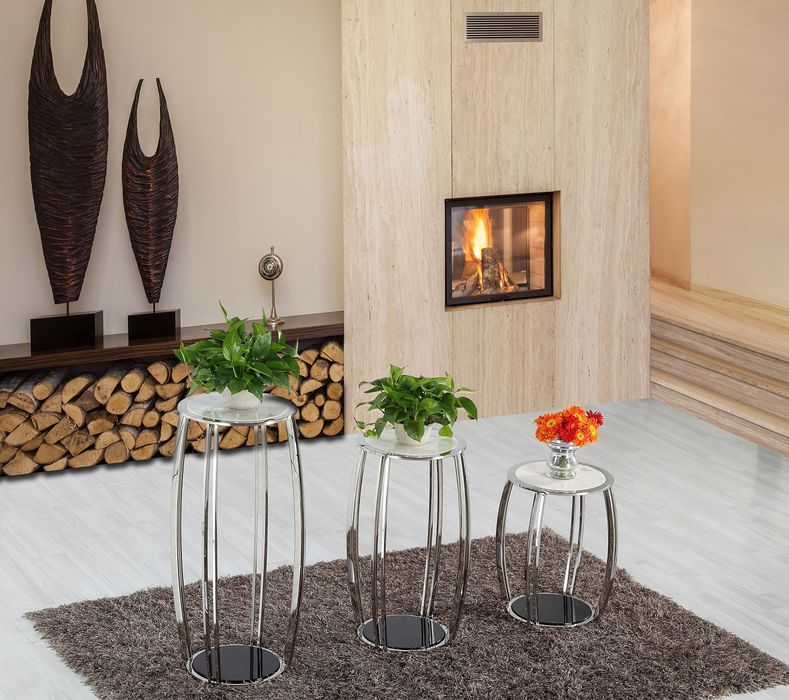 Príručný stolík s mramorom SET CE583