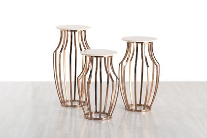 Pr&iacute;ručn&yacute; stol&iacute;k s mramorom SET CE585